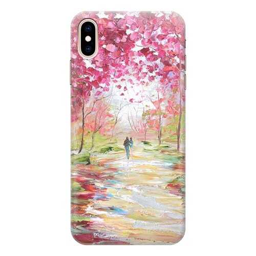 Чехол RE:PA для Apple iPhone XS / X с принтом Весенняя роща в Фианит-Ломбард