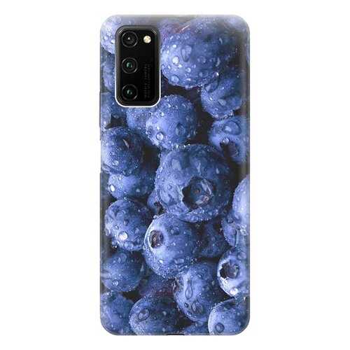 Чехол RE:PA для Honor View 30 Pro с принтом Черника в Фианит-Ломбард