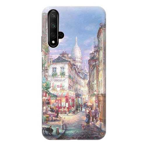 Чехол RE:PA для Huawei Honor 20 с принтом Пейзаж Монмартра в Фианит-Ломбард