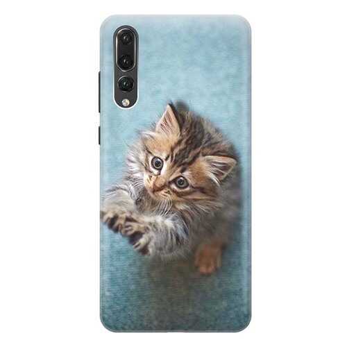 Чехол RE:PA для Huawei P20 Pro с принтом Котёнок на голубом в Фианит-Ломбард