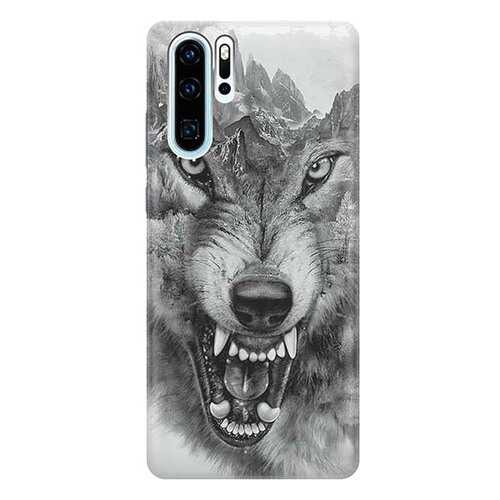 Чехол RE:PA для Huawei P30 Pro с принтом Волк в горах в Фианит-Ломбард
