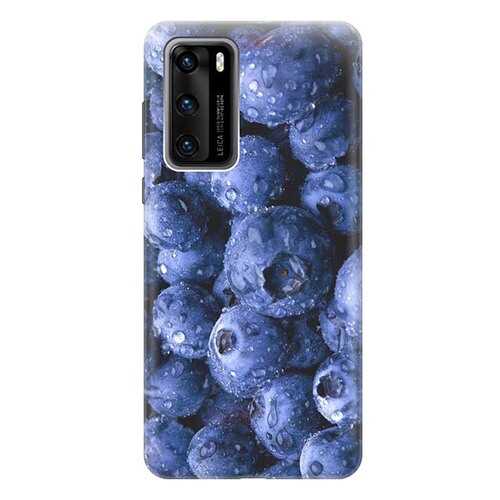 Чехол RE:PA для Huawei P40 с принтом Черника в Фианит-Ломбард