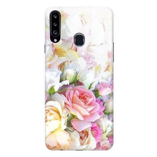 Чехол RE:PA для Samsung Galaxy A20s с принтом Нежные розы в Фианит-Ломбард