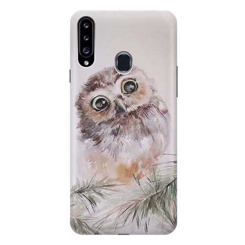 Чехол RE:PA для Samsung Galaxy A20s с принтом Совенок в Фианит-Ломбард