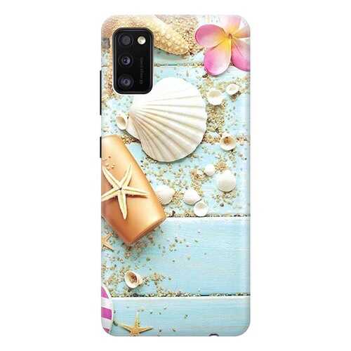 Чехол RE:PA для Samsung Galaxy A41 с принтом Пляжный натюрморт в Фианит-Ломбард