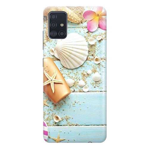 Чехол RE:PA для Samsung Galaxy A51 с принтом Пляжный натюрморт в Фианит-Ломбард