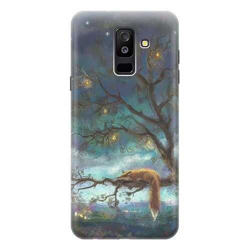 Чехол RE:PA для Samsung Galaxy A6 Plus (2018) A605G с принтом Лиса на дереве в Фианит-Ломбард