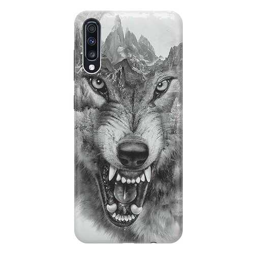 Чехол RE:PA для Samsung Galaxy A70 с принтом Волк в горах в Фианит-Ломбард
