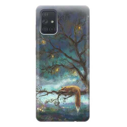 Чехол RE:PA для Samsung Galaxy A71 с принтом Лиса на дереве в Фианит-Ломбард