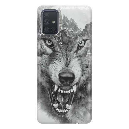 Чехол RE:PA для Samsung Galaxy A71 с принтом Волк в горах в Фианит-Ломбард