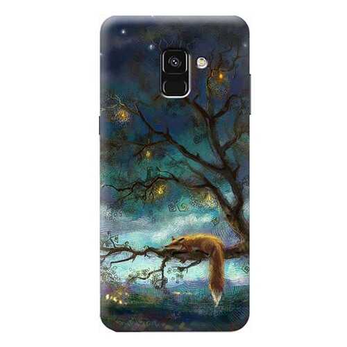 Чехол RE:PA для Samsung Galaxy A8 (2018) SM-A530 с принтом Лиса на дереве в Фианит-Ломбард