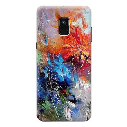 Чехол RE:PA для Samsung Galaxy A8 (2018) SM-A530 с принтом Весенний взрыв в Фианит-Ломбард