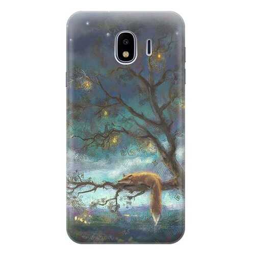 Чехол RE:PA для Samsung Galaxy J4 (2018) с принтом Лиса на дереве в Фианит-Ломбард