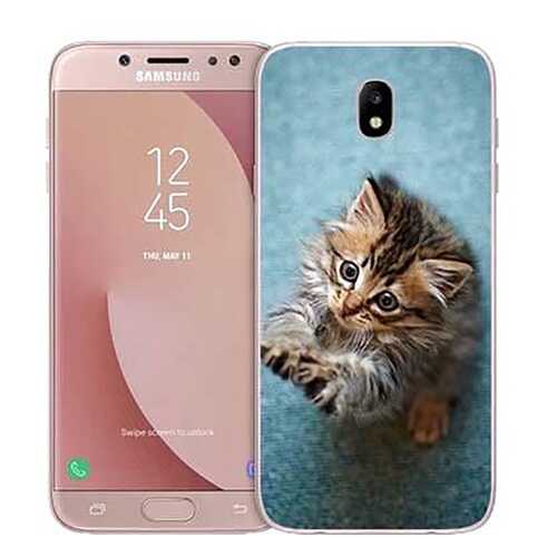 Чехол RE:PA для Samsung Galaxy J7 (2017) J730 с принтом Котёнок на голубом в Фианит-Ломбард