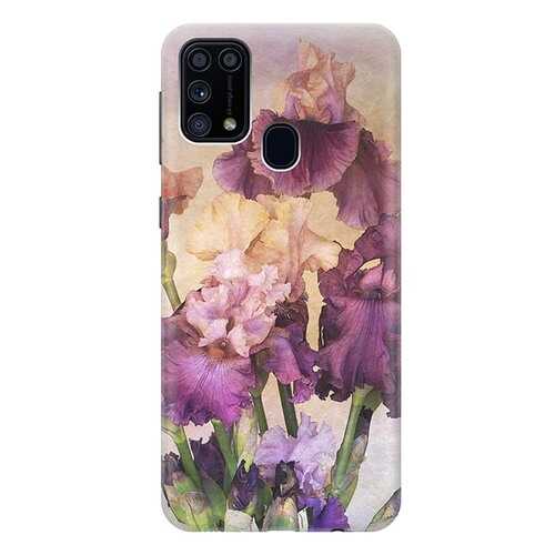 Чехол RE:PA для Samsung Galaxy M31 с принтом Фиолетовые цветы в Фианит-Ломбард