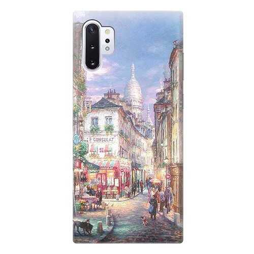 Чехол RE:PA для Samsung Galaxy Note 10+ с принтом Пейзаж Монмартра в Фианит-Ломбард