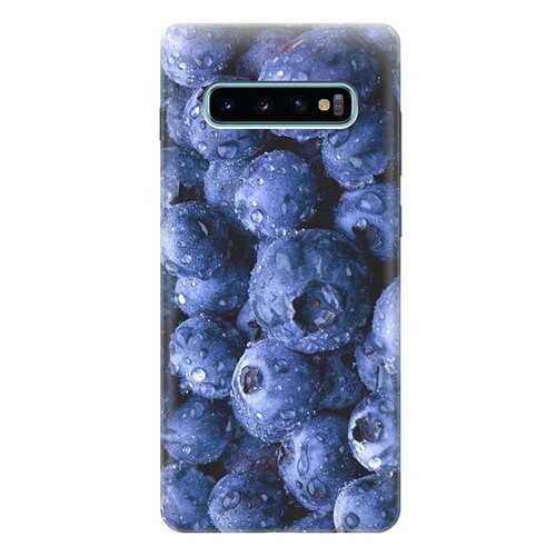 Чехол RE:PA для Samsung Galaxy S10 Plus с принтом Черника в Фианит-Ломбард