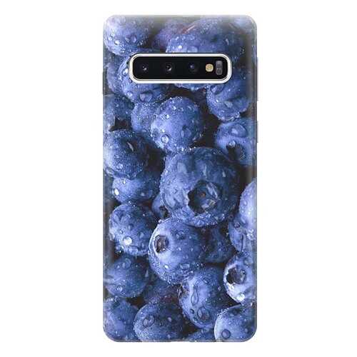 Чехол RE:PA для Samsung Galaxy S10 с принтом Черника в Фианит-Ломбард
