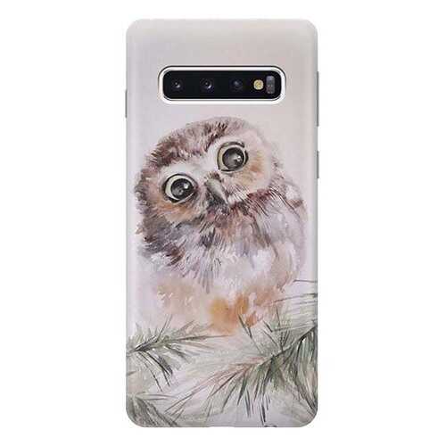 Чехол RE:PA для Samsung Galaxy S10 с принтом Совенок в Фианит-Ломбард
