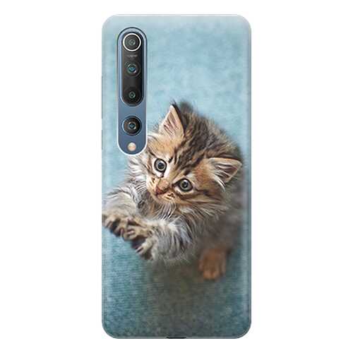 Чехол RE:PA для Xiaomi Mi 10 с принтом Котёнок на голубом в Фианит-Ломбард
