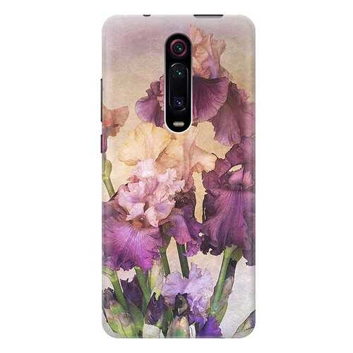 Чехол RE:PA для Xiaomi Mi 9T / Mi 9T Pro / K20 / K20 Pro с принтом Фиолетовые цветы в Фианит-Ломбард