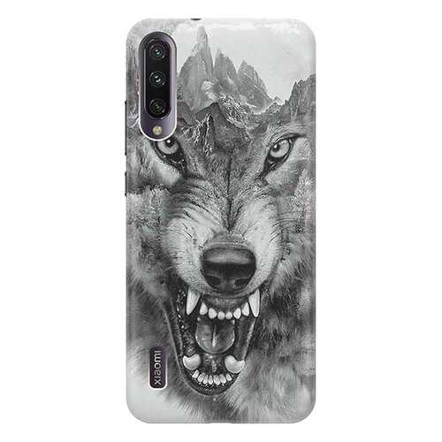 Чехол RE:PA для Xiaomi Mi A3 / CC9e с принтом Волк в горах в Фианит-Ломбард
