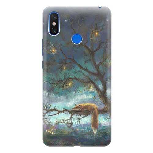 Чехол RE:PA для Xiaomi Mi Max 3 с принтом Лиса на дереве в Фианит-Ломбард