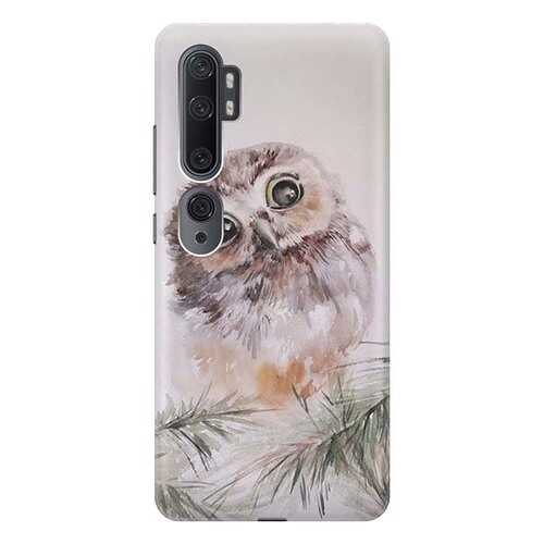 Чехол RE:PA для Xiaomi Mi Note 10 / 10 Pro с принтом Совенок в Фианит-Ломбард