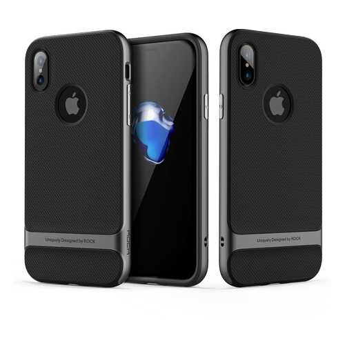 Чехол Rock Royce Series для Apple iPhone X/Xs Grey в Фианит-Ломбард