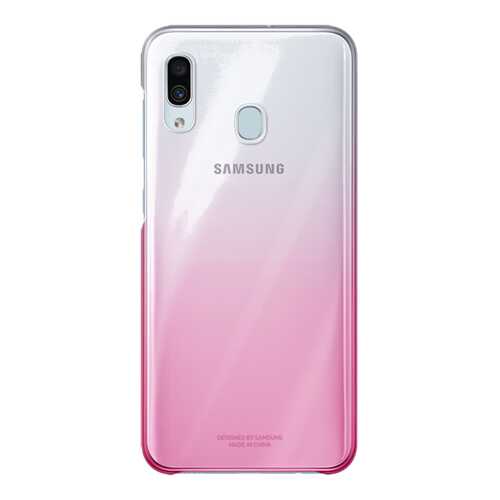 Чехол Samsung для A30 Pink/Transparent в Фианит-Ломбард