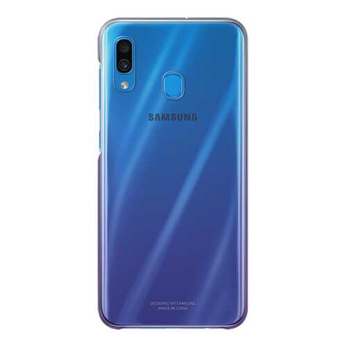 Чехол Samsung для A30 Purple/Transparent в Фианит-Ломбард