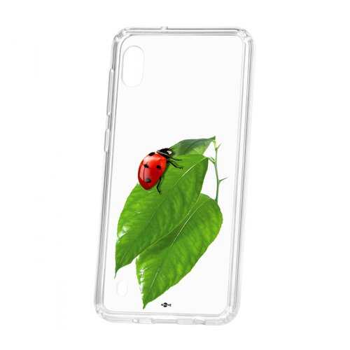 Чехол Samsung Galaxy A10 2019 Kruche Print Ladybug в Фианит-Ломбард