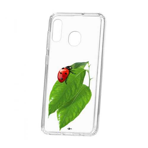 Чехол Samsung Galaxy A20 2019 Kruche Print Ladybug в Фианит-Ломбард