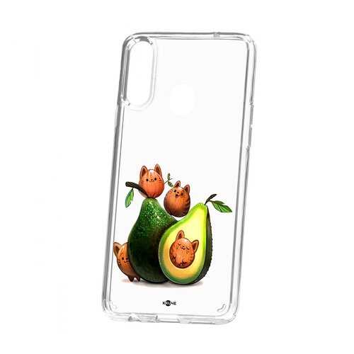 Чехол Samsung Galaxy A20S Kruche Print Авокотики в Фианит-Ломбард