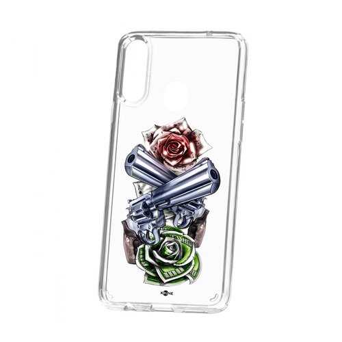 Чехол Samsung Galaxy A20S Kruche Print Карты деньги 2 ствола в Фианит-Ломбард