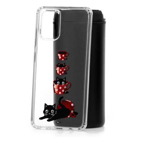 Чехол Samsung Galaxy A51 Kruche Print Котенок в чашке в Фианит-Ломбард