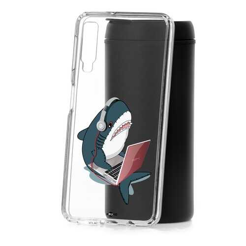 Чехол Samsung Galaxy A7 (2018) A750 Kruche Print Акула в Фианит-Ломбард