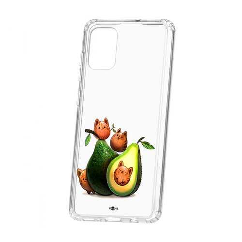 Чехол Samsung Galaxy A71 Kruche Print Авокотики в Фианит-Ломбард