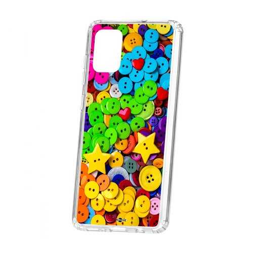 Чехол Samsung Galaxy A71 Kruche Print Пуговки в Фианит-Ломбард