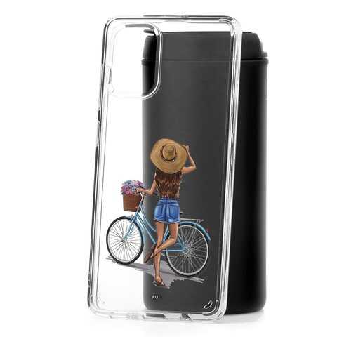 Чехол Samsung Galaxy A71 Kruche Print Велосипедная прогулка в Фианит-Ломбард