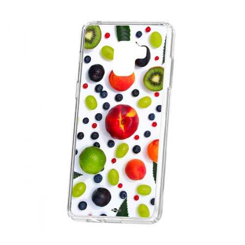 Чехол Samsung Galaxy A8+ 2018 (A730) Kruche Print Fruits в Фианит-Ломбард