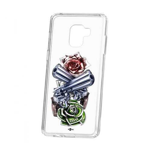Чехол Samsung Galaxy A8+ 2018 (A730) Kruche Print Карты деньги 2 ствола в Фианит-Ломбард