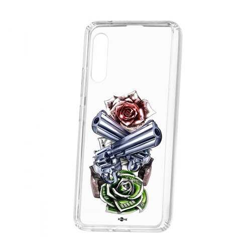 Чехол Samsung Galaxy A90 5G Kruche Print Карты деньги 2 ствола в Фианит-Ломбард