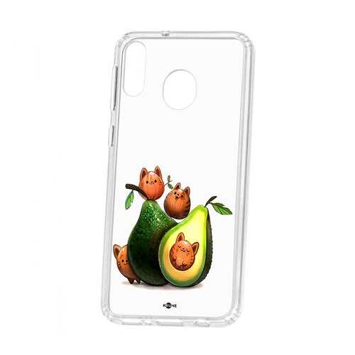 Чехол Samsung Galaxy M20 Kruche Print Авокотики в Фианит-Ломбард