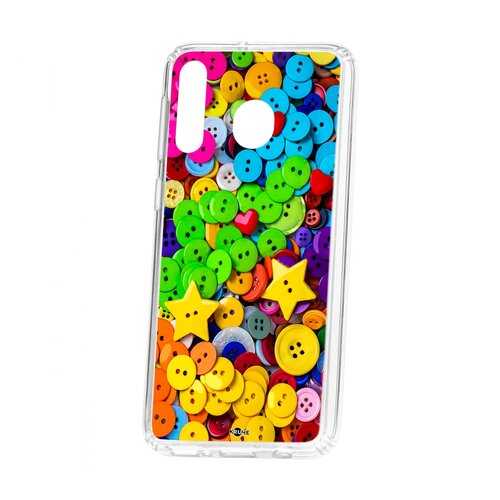 Чехол Samsung Galaxy M30 Kruche Print Пуговки в Фианит-Ломбард