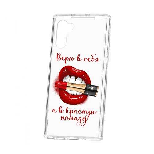 Чехол Samsung Galaxy Note 10 Kruche Print Red lipstick в Фианит-Ломбард