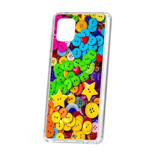Чехол Samsung Galaxy Note 10 Lite Kruche Print Пуговки в Фианит-Ломбард