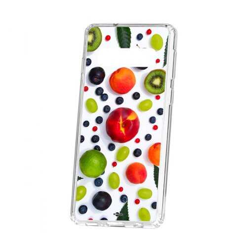 Чехол Samsung Galaxy S10 Kruche Print Fruits в Фианит-Ломбард