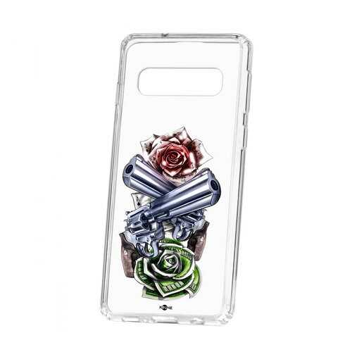 Чехол Samsung Galaxy S10 Kruche Print Карты деньги 2 ствола в Фианит-Ломбард