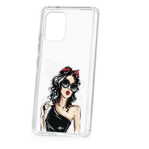 Чехол Samsung Galaxy S10 Lite Kruche Print Фешн леди в Фианит-Ломбард